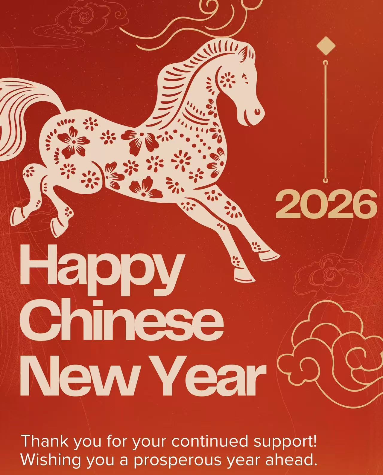 Chinese New Year Holiday Notice !