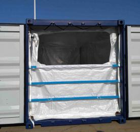 PP Woven Bulk Container Liner with Zipper Loading Gate